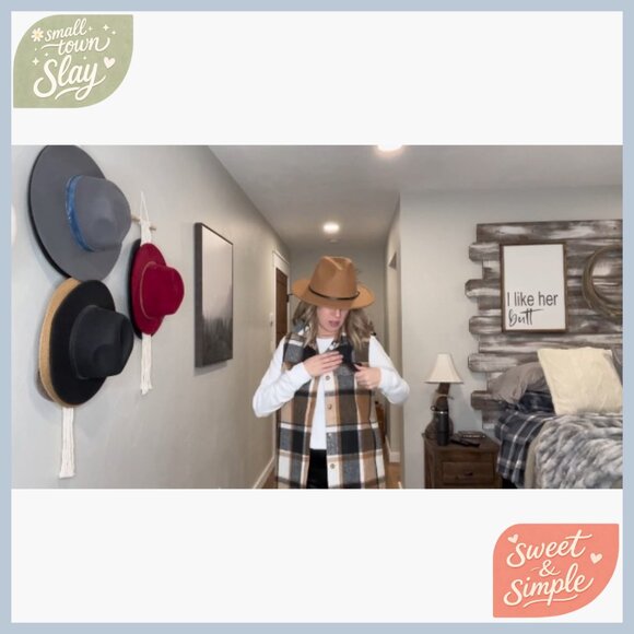 Women's Flannel Plaid Vest Jacket Fully-Lined Sleeveless Warm Casual Outerwear - Picture 7 of 7